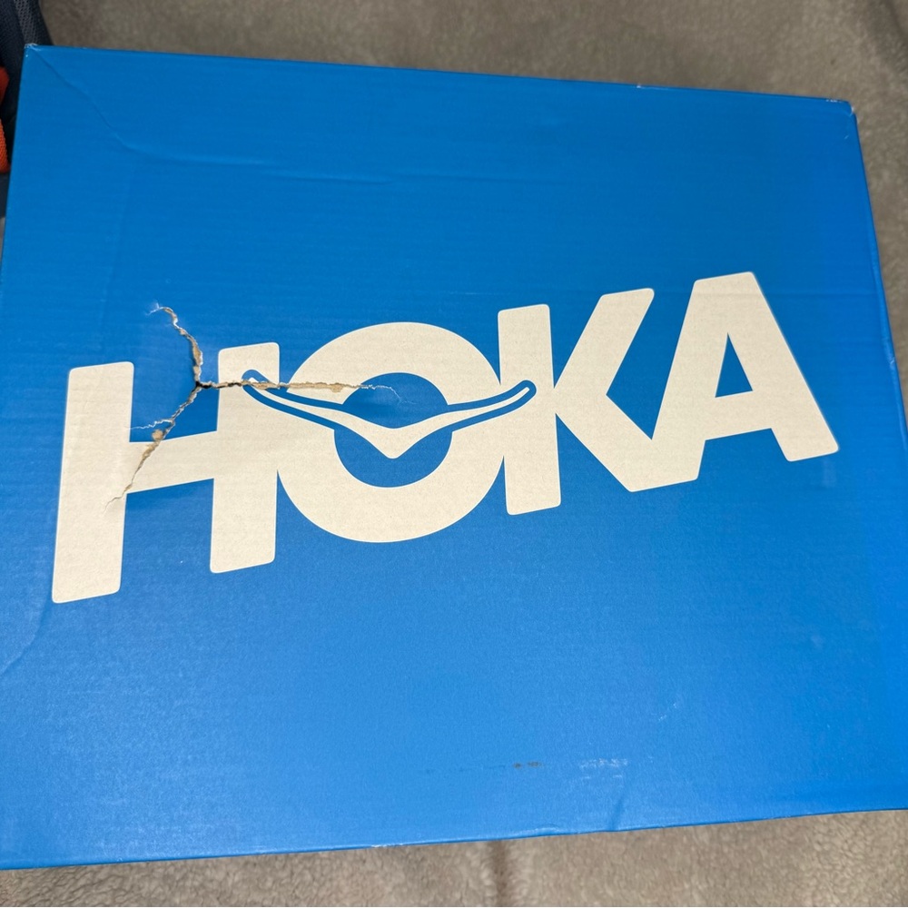 Hoka women’s Vibrant Blue and Orange Boots - Picture 9 of 9